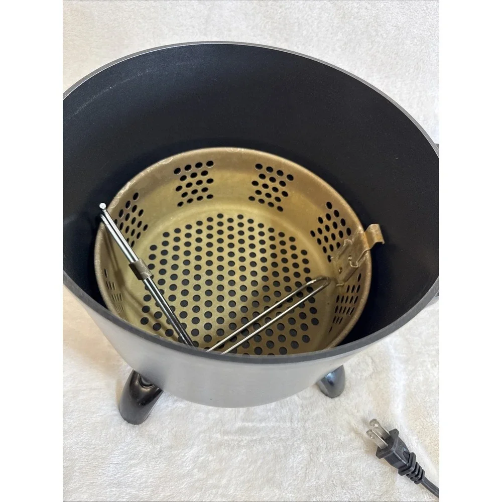 Presto Electric Deep‎ Fryer Multi Cooker Pot with Basket and Lid